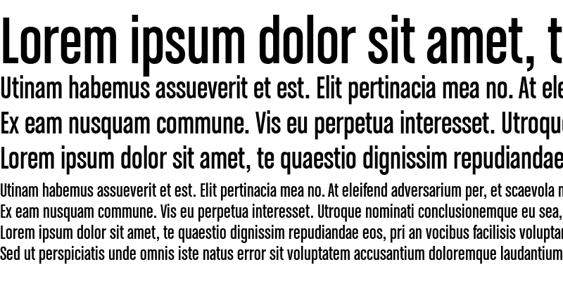 Example font Chalet Comprime #1