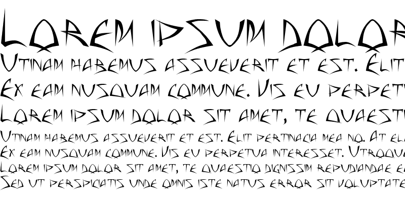 Example font Baphomet #1