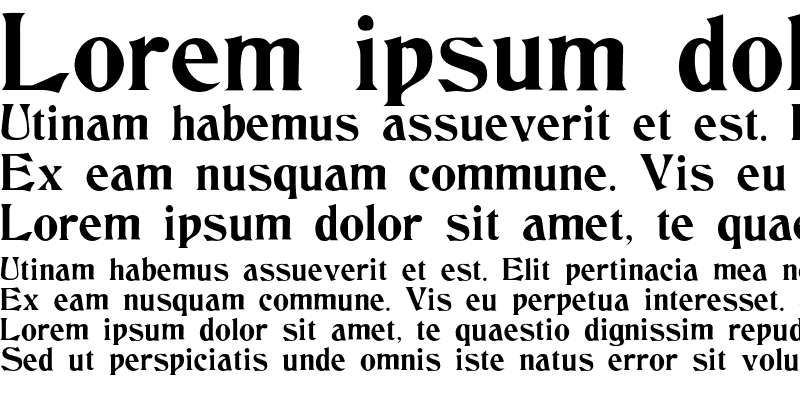 Example font Beaumarchais #1