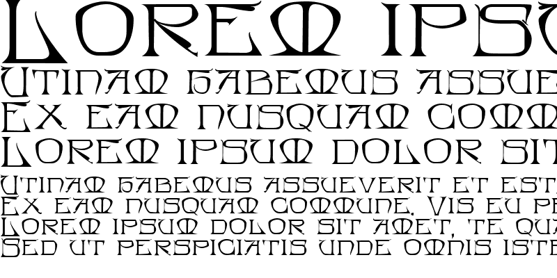 Example font Bedegraine #1