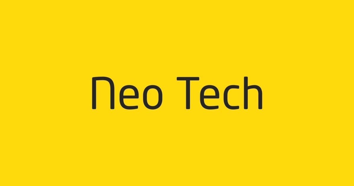Example font Neo Tech #1