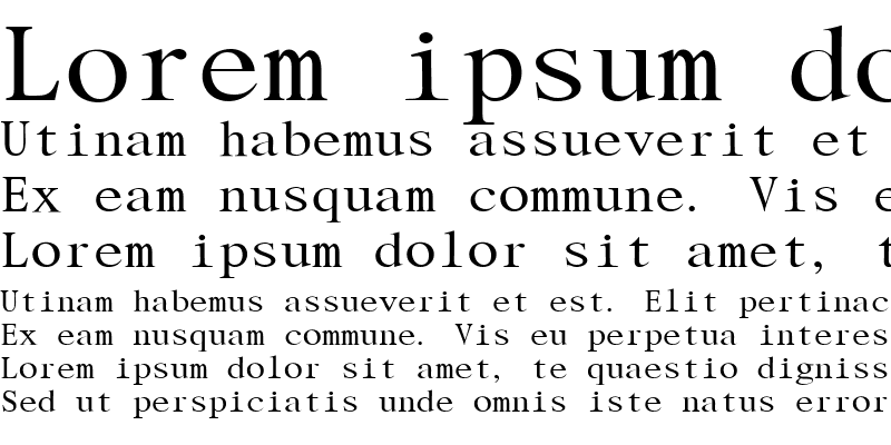 Example font Cincinnatus #1