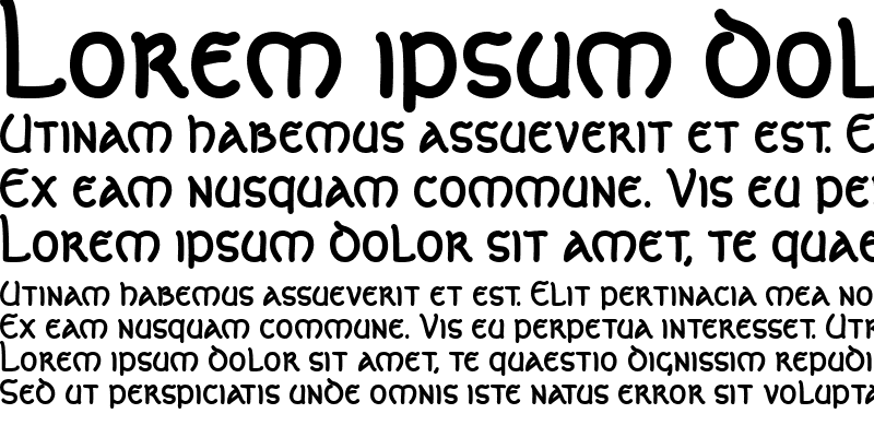 Example font Celtic Lion AOE #1