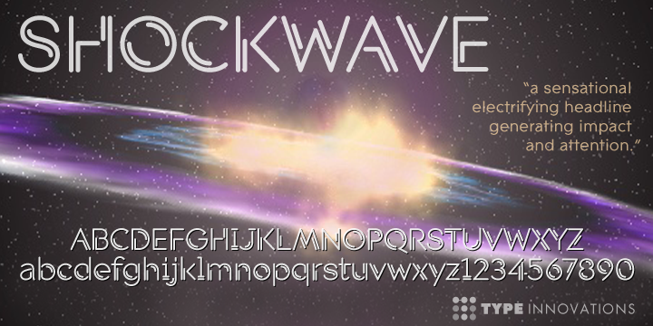 Example font Shockwave #1