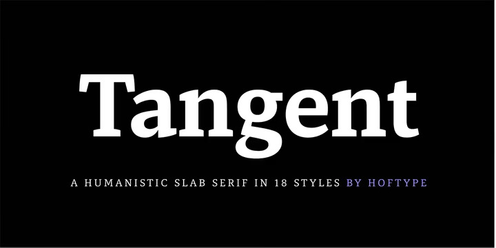 Example font Tangient Serif #1