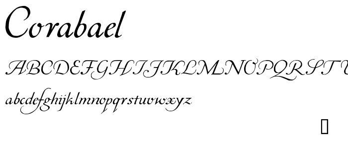 Example font Corabael #1