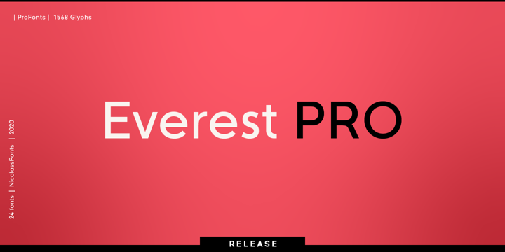 Example font Everest Pro #1
