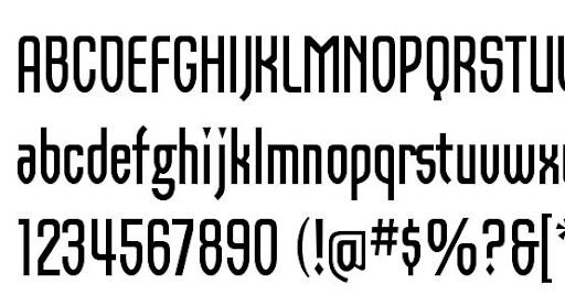 Example font Outback ITC #1