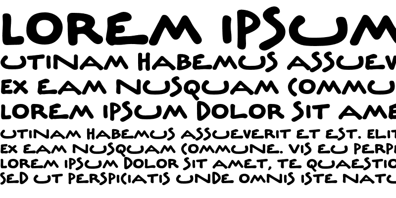 Example font Underscript ITC #1