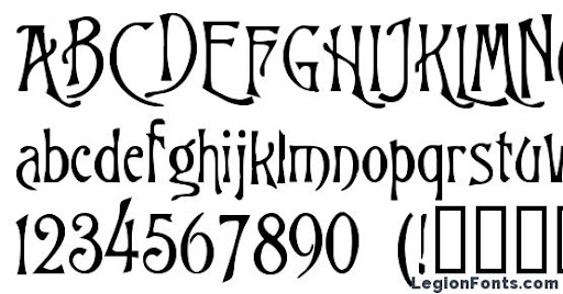 Example font Goodfellow #1