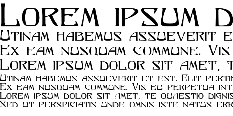Example font Lysander #1
