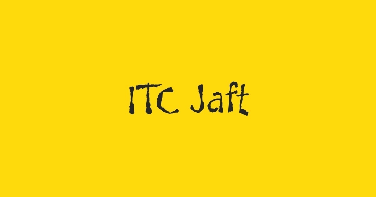 Example font Jaft ITC #1