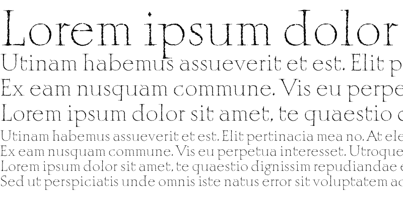 Example font Mithras ITC #1