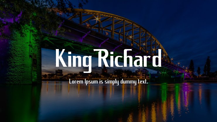Example font King Richard #1
