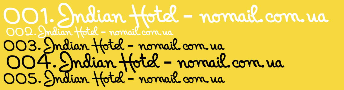 Indian Hotel Font