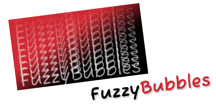 Example font Fuzzy Bubbles #1