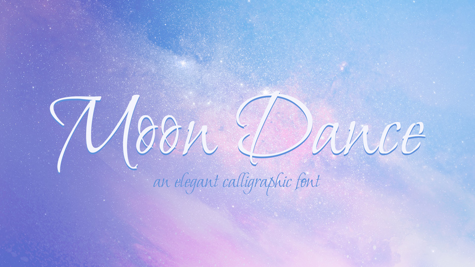 Example font Moon Dance #1