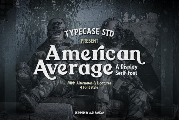 Example font American Average #1