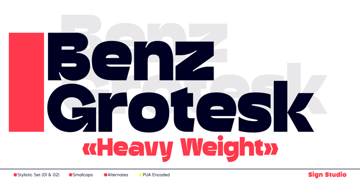 Example font Benz Grotesk #1