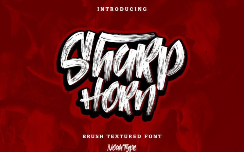 Sharp Horn Font