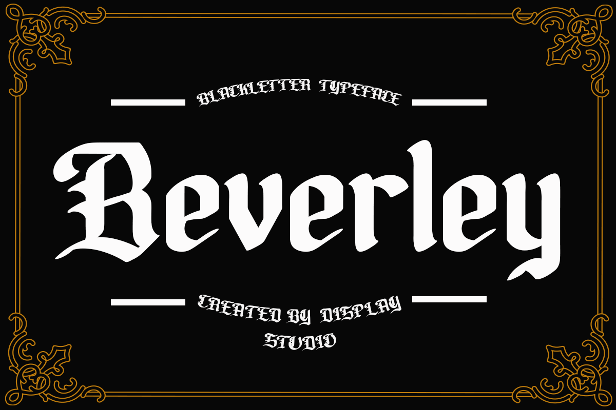 Example font Beverley #1