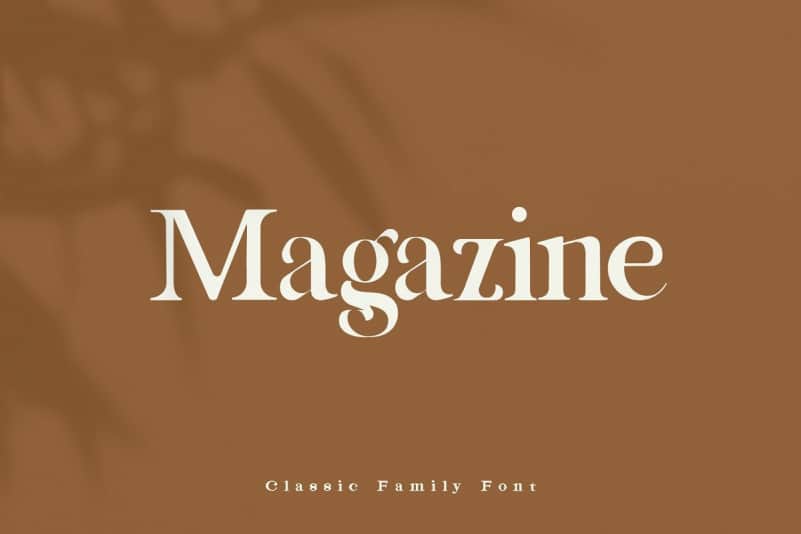 Example font Magazine #1