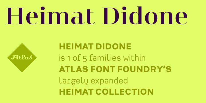 Example font Heimat Didone 10 #1
