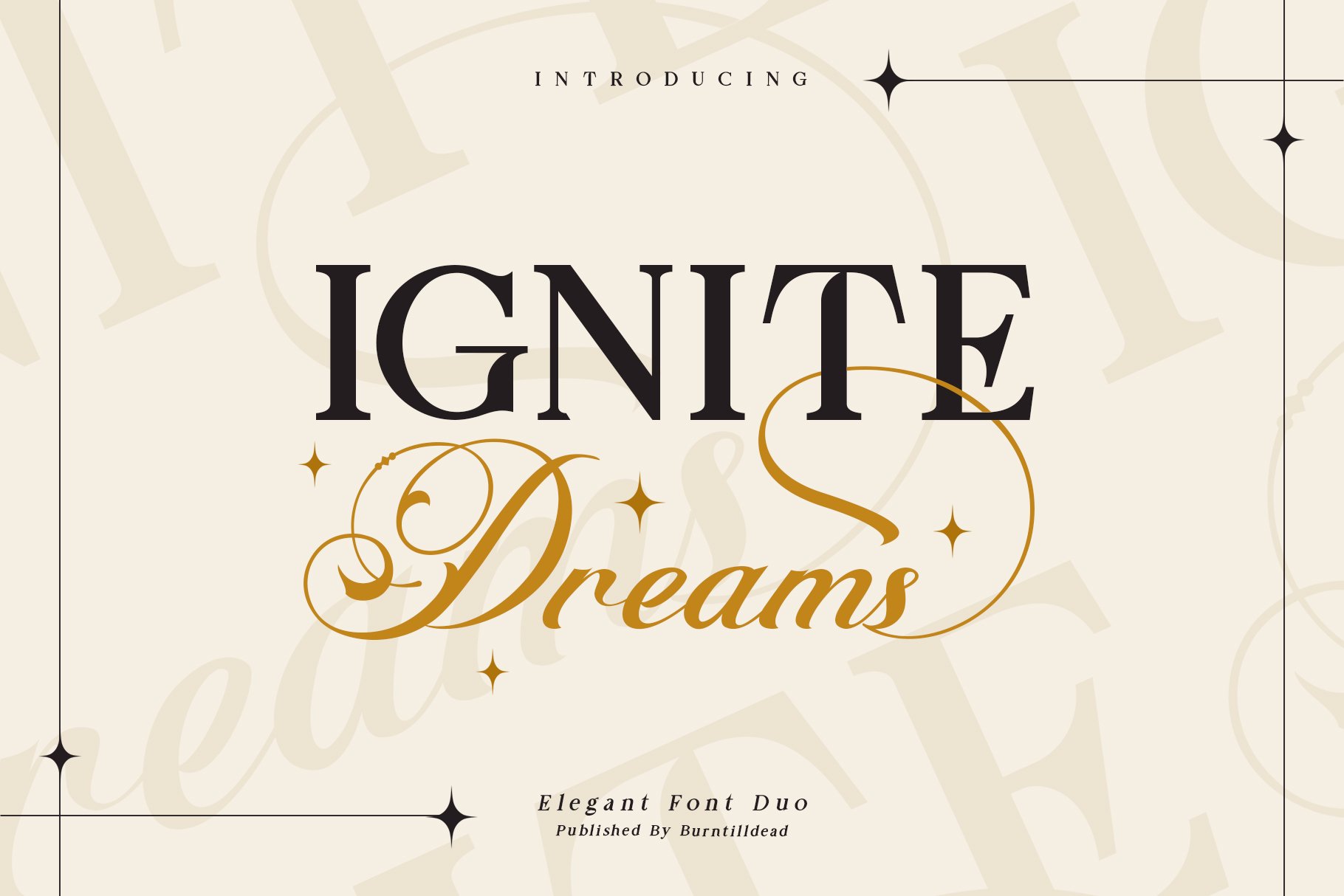 Example font Ignite Dreams #1