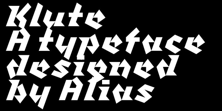 Example font Klute #1