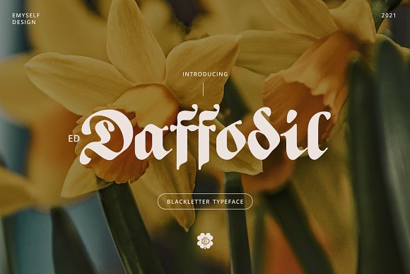 Example font ED Daffodil #1