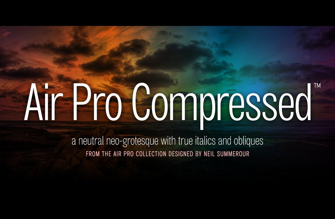 Example font Air Pro Compressed #1