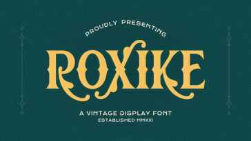 Example font Roxike #1