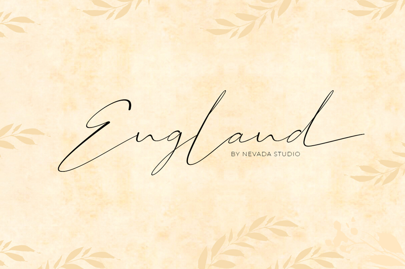 Example font The England #1