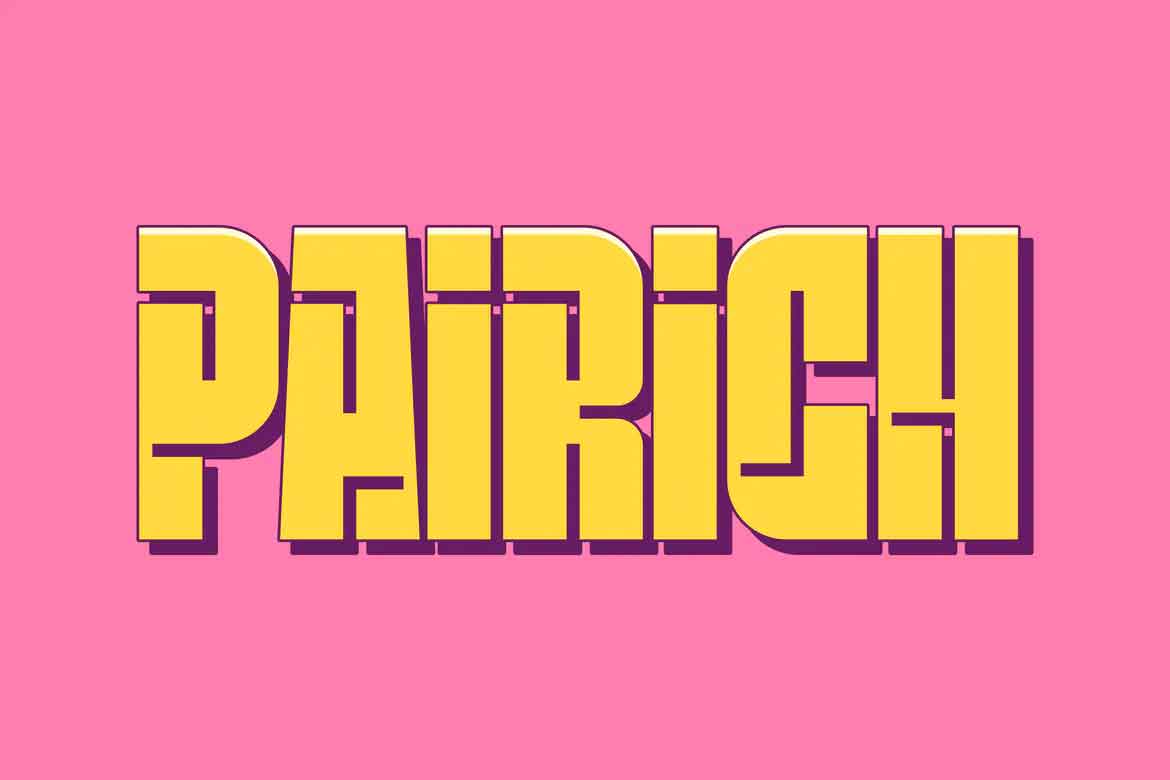 Example font Pairich #1