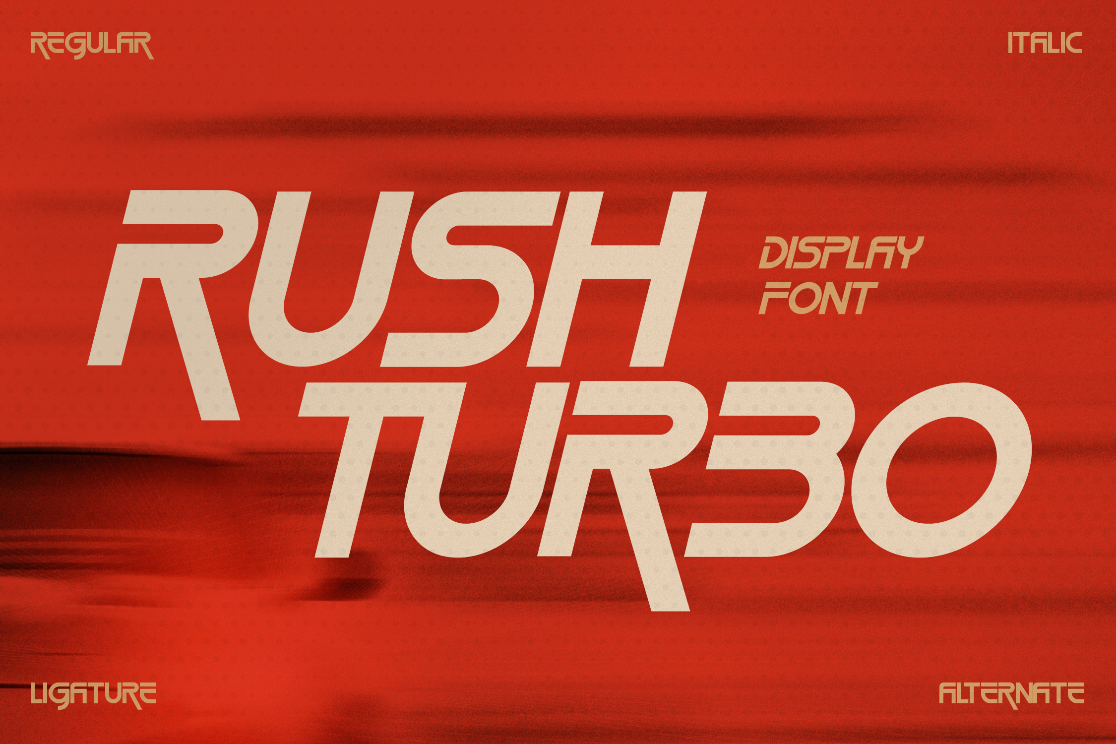 Example font Rush Turbo #1
