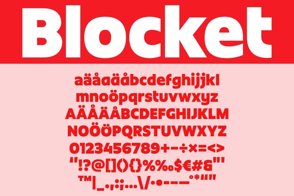 Example font Blocket Sans #1