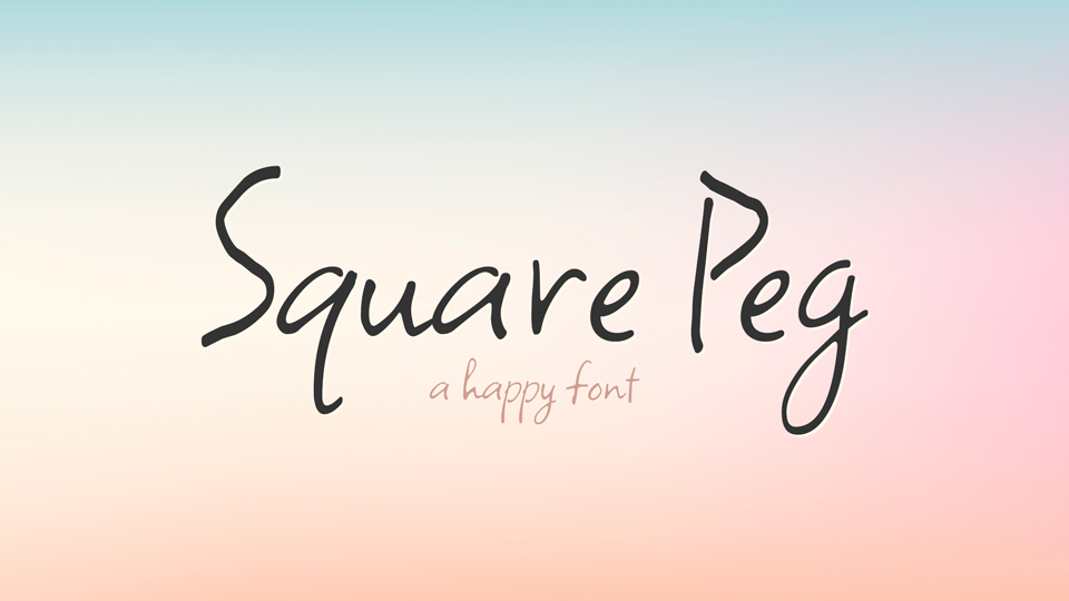 Example font Square Peg #1