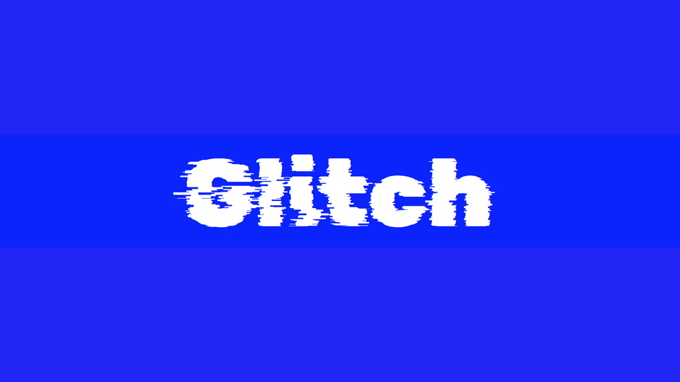 Rubik Glitch Font