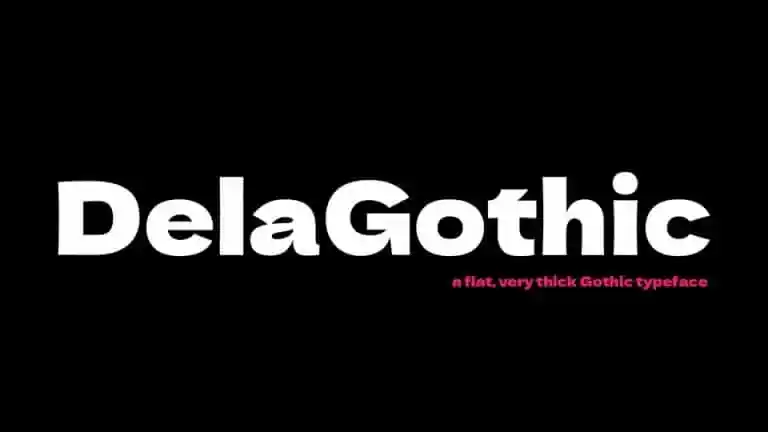 Dela Gothic One Font