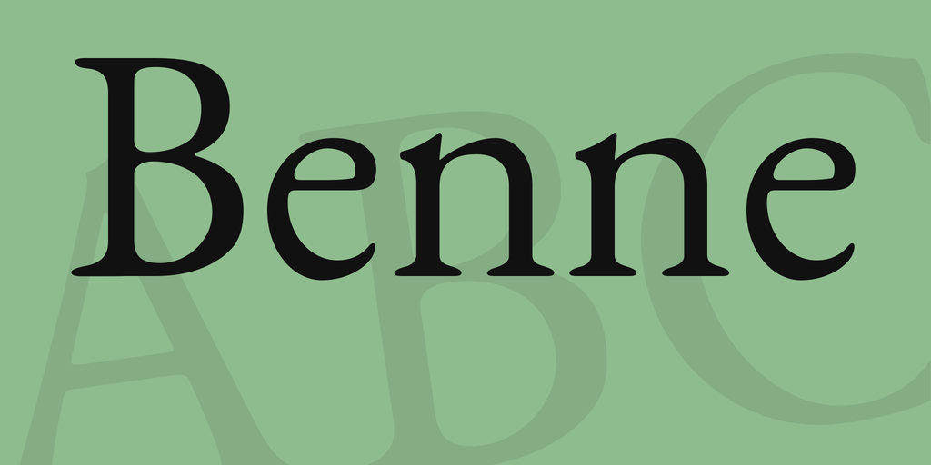 Example font Benne #1