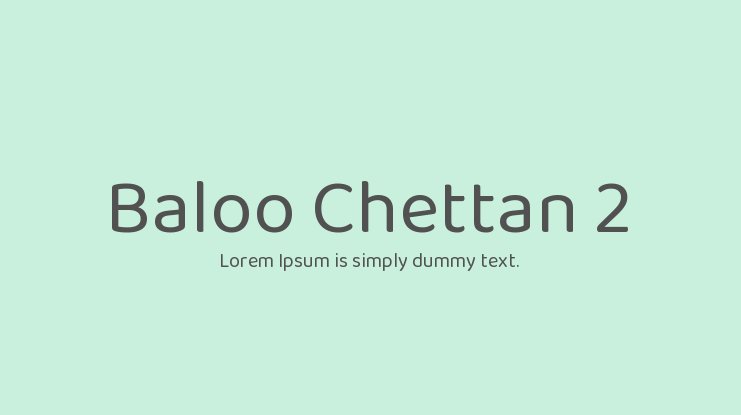 Baloo Chettan 2 Font