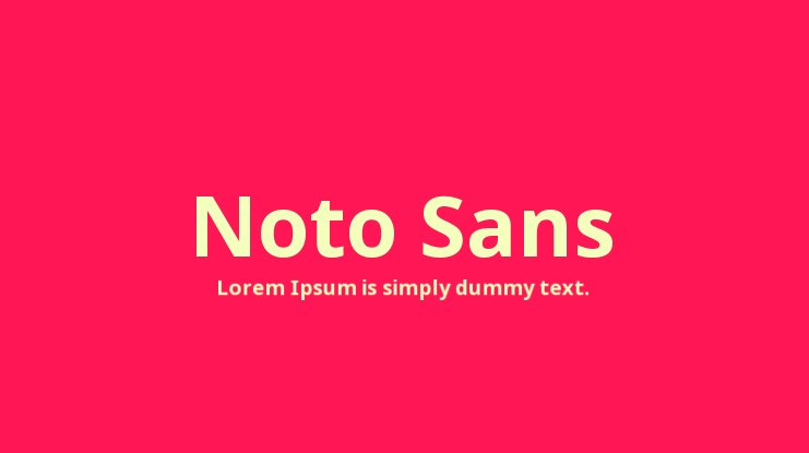 Noto Sans Display Font