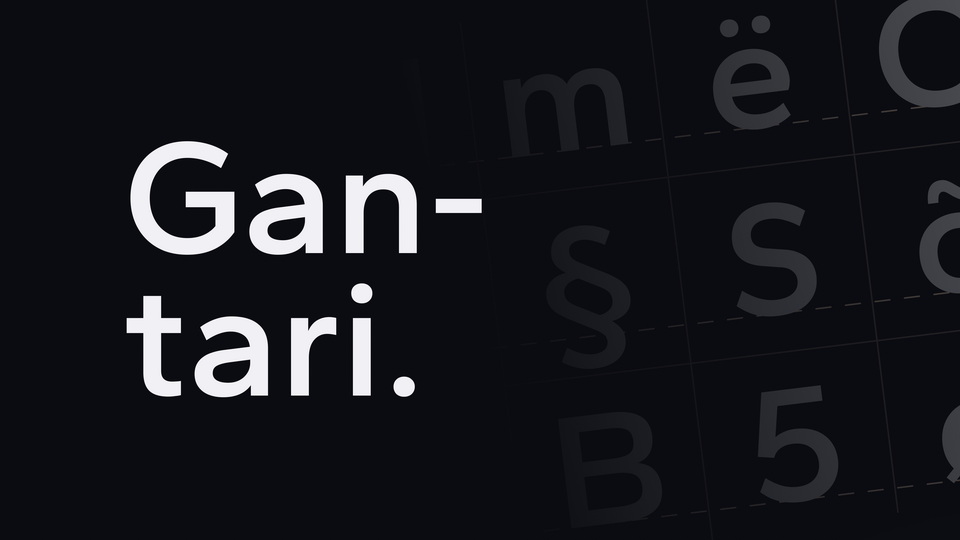 Example font Gantari #1