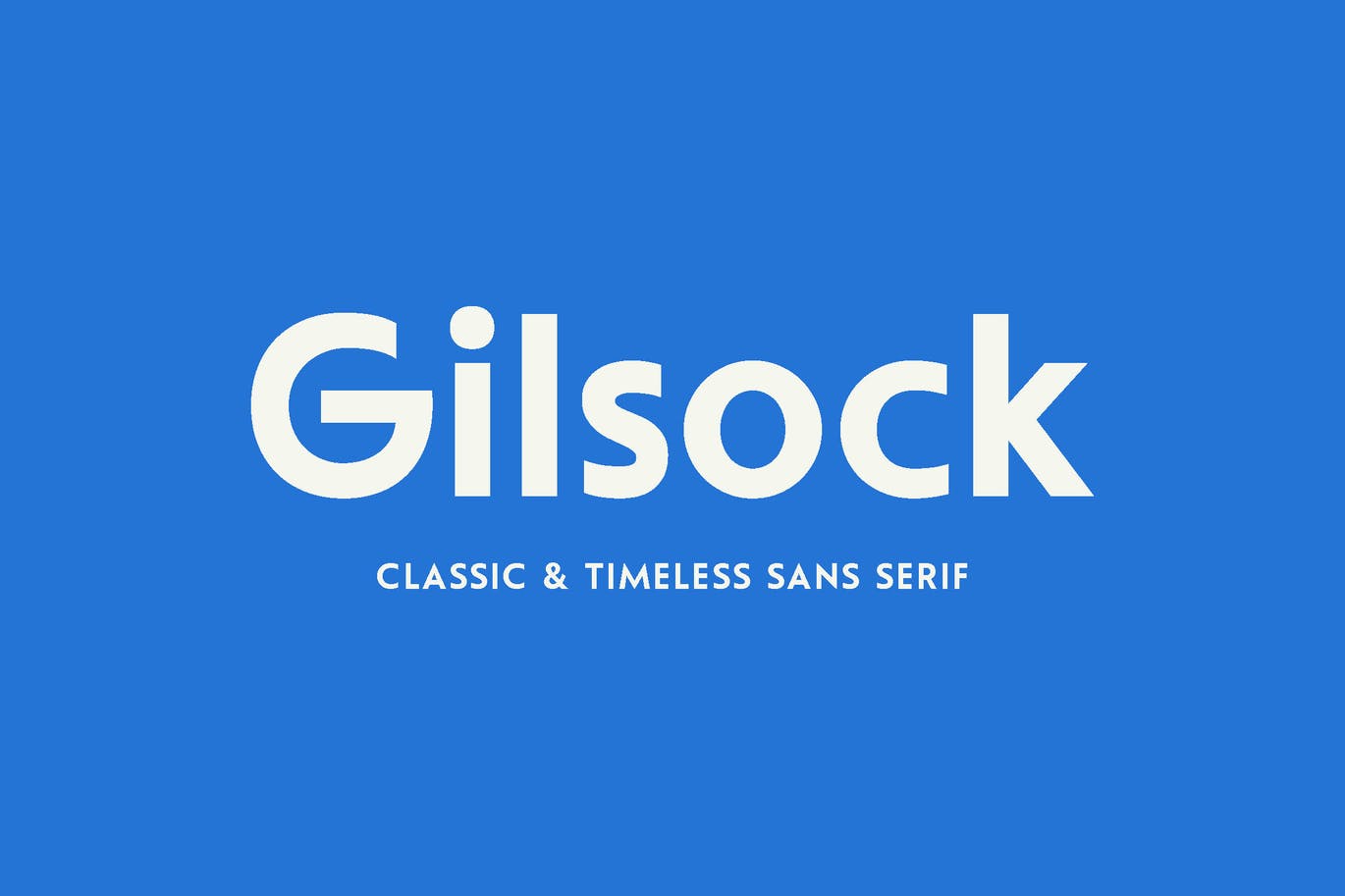 Example font Gilsock #1