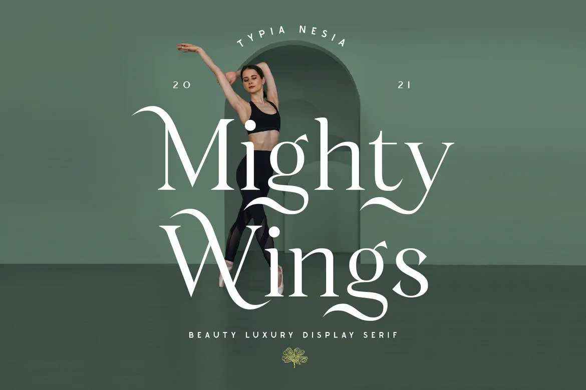 Example font Mighty Wings #1