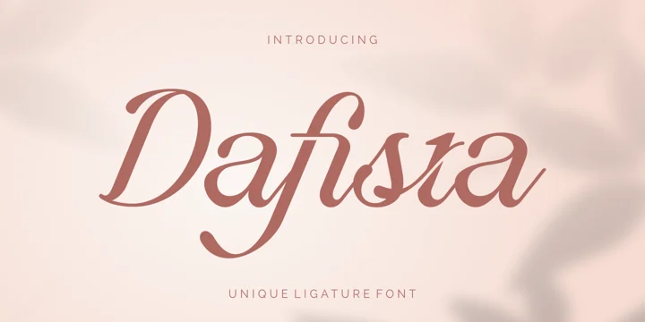 Example font Dafista #1