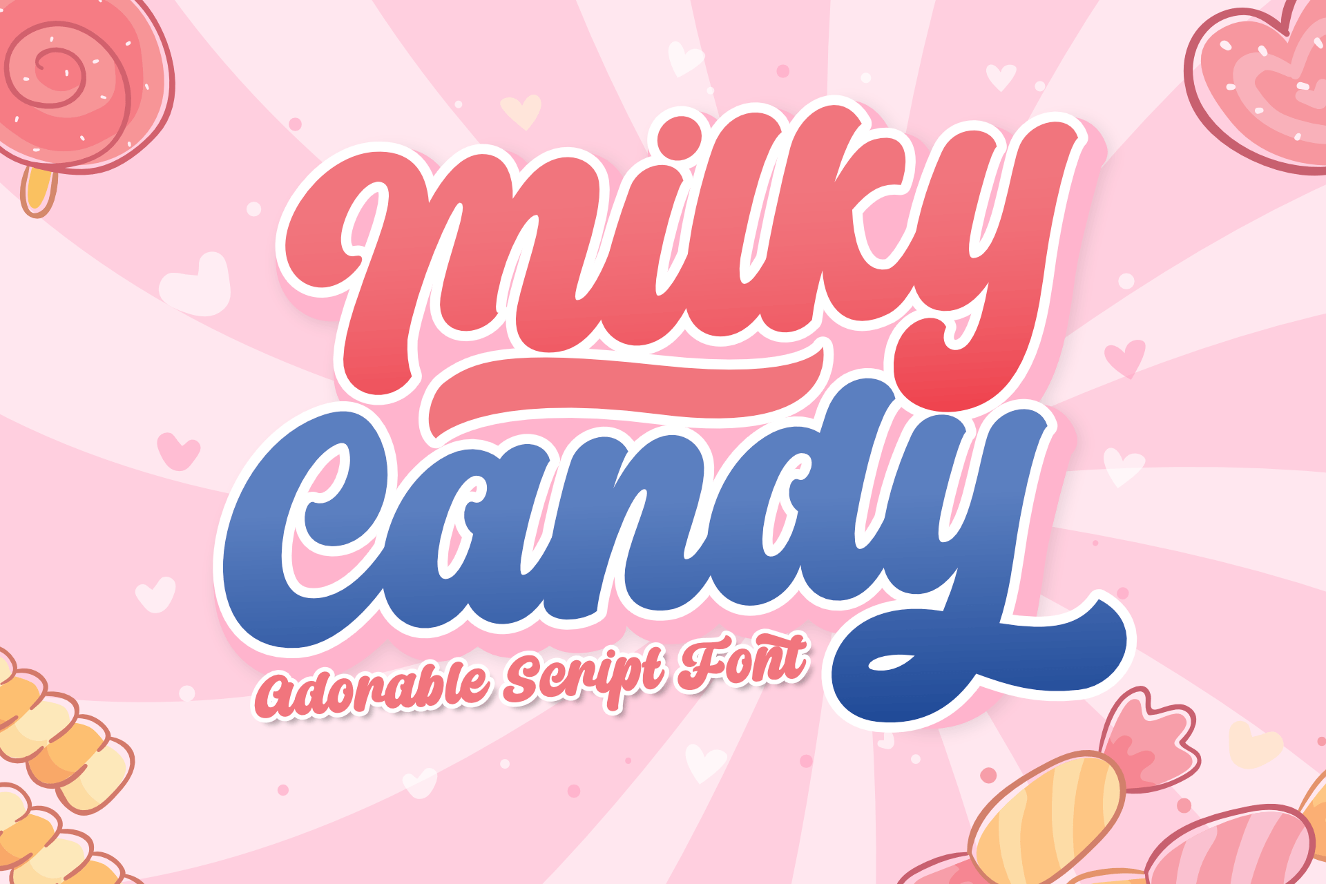 Example font Milkly Candy #1