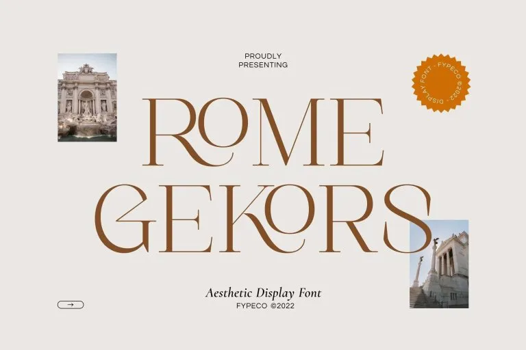 Example font Rome Gekors #1