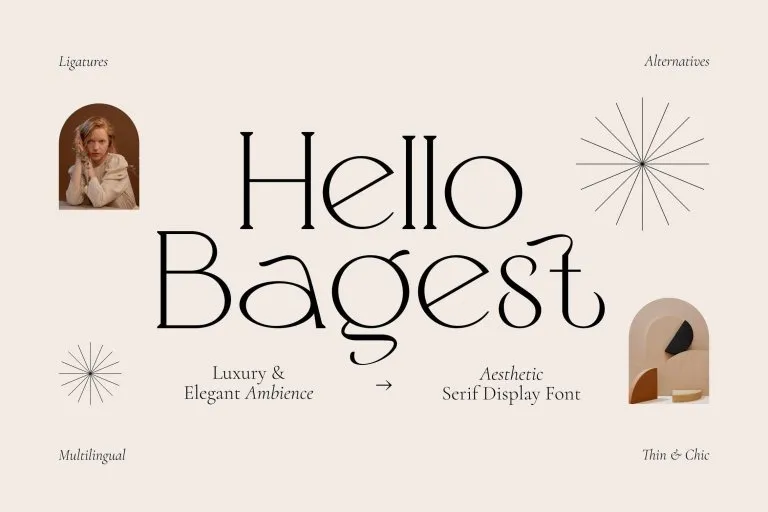 Example font Hello Bagest #1