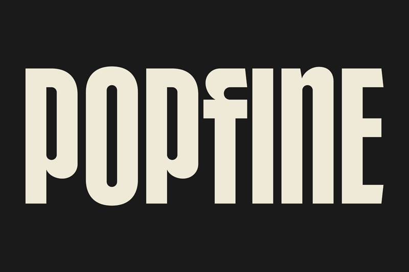 Example font Popfine #1